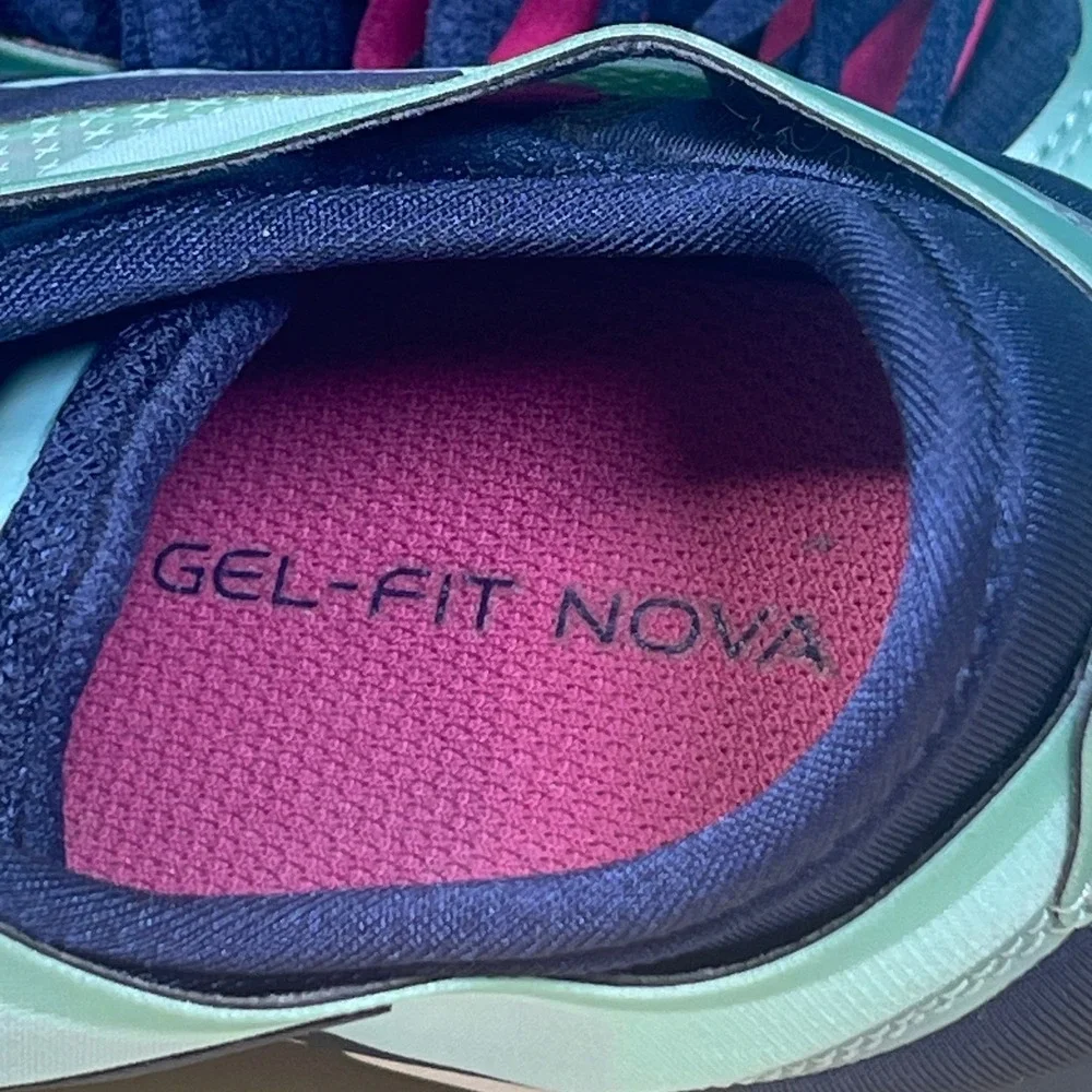 Asics Gel Training Shoes Women's US 6 Aqua Blue‎ Running Sneakers